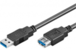 USB kabelis MicroConnect USB-A - USB-A 5 m Juodas (USB3.0AAF5B)