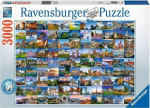 Ravensburger Dėlionė 3000 vnt. - 99 gražios vietos Europoje