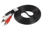LANBERG CA-MJRC-10CC-0020-BK stereo garso kabelis Mini Jack 3.5mm M -> 2x RCA Cinch 2m
