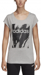 Adidas Palaidinė W E AOP Tee Pilkas DU0636