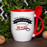 Puodelis su &scaron;auk&scaron;teliu "Nereali krik&scaron;to mamytė"