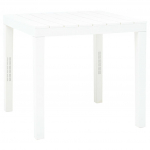 Sodo stalas, baltos spalvos, 78x78x72cm, plastikas