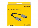 DELOCK Active DisplayPort 1.4 į HDMI adapterį 4K 60Hz HDR