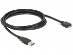 USB laidas Delock USB-A į microUSB 2 m juodas (83598)