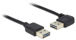USB kabelis Delock USB-A - USB-A 1 m Juodas (83464)