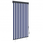 Lauko roletas, baltos ir mėlynos spalvų, 100x250cm