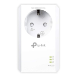 TP-LINK | AV1000 Gigabit Passthrough Powerline Adapteris | TL-PA7017P | 1000 Mbit/s | Ethernet LAN (RJ-45) jungtys 1 | Nėra &bdquo;Wi-Fi&ldquo; | Papildomas lizdas