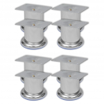 Sofa Sofos kojelės, 8vnt., chromas, 60mm, apskritos (242157x2)