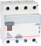 RCD JUNGILKLIS LE-411708 TRIFAZIS, AC TIPAS 30 mA 40 A LEGRAND