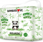 BambooLove bambuko pluo&scaron;to vienkartinės sauskelnės M (6-11 kg) 24 vnt.