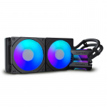 PHANTEKS Glacier One 280 MPH pilna vandens au&scaron;inimo sistema, D-RGB &ndash; juoda