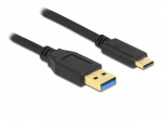 Delock SuperSpeed USB (USB 3.2 Gen 1) A tipo kabelis su USB Type-C&trade; 2 m