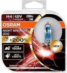 Osram lemputės Night Breaker lazerinis,+200%, H4, 60/55W, DUO 64193NB2