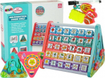Lean Toys Mokomoji lentyna su trikampiais skaitikliais ir gyvūnų figūrėlėmis