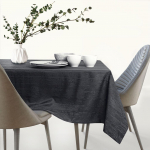 AmeliaHome Staltiesė tamsiai pilka 120&times;120 cm AH VESTA