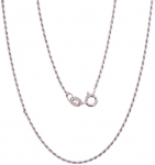 Sidabrinė grandinėlė Rope 1,1 mm - 2.4 g. - 45 - 1,1 mm.