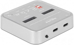 &bdquo;Delock&ldquo; prijungimo stotelė, skirta 1 x M.2 NVMe SSD + 1 x M.2 SATA SSD