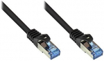 RNS&reg; jungiamasis kabelis su apsauga nuo fiksavimo, Cat. 6, S/FTP, PiMF, PVC, 250MHz, juodas, 3m, Good Connections (8060-030S)