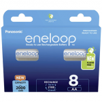 Panasonic | Rechargeable Batteries | ENELOOP BK-3MCDE/8BE | AA | 2000 mAh | 8 pc(s)