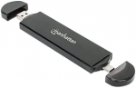 &bdquo;Manhattan Manhattan Small Enclosure&ldquo; USB-C / A 3.2 Gen2 diskas M.2 NVME SATA SMD