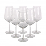 Rubin set of 6 pcs red wine glasses 530 ml