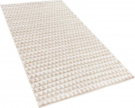 Beliani Žiedinis džiutas 80 x 150 cm smėlio spalvos TUNCEI