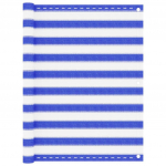 Balkono pertvara, mėlynos ir baltos spalvos, 120x400cm, HDPE