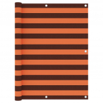 Balkono pertvara, oranžinė ir ruda, 120x400cm, oksfordo audinys