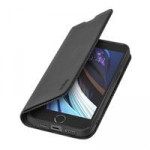 Dėklas SBS Wallet Lite i&scaron; PU, skirta iPhone SE 2022/SE 2020/8/7, juoda spalva