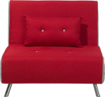 Beliani Viengulė i&scaron;skleidžiama sofa FARRIS, raudona