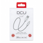 Dcu Tecnologic USB įkrovimo laidas Lightning iPhone DCU Sidabras 1 m