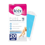 "Veet" depilacinės juostos "Pure Body Depilatory Wax Strips Sensitive Skin Pure Depilatory Wax Strips" 20