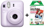 Fujifilm Momentinis fotoaparatas instax mini 12 LILAC PURPLE+instax mini glossy (10pl)