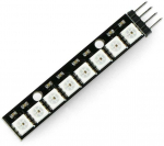 Oem RGB LED juosta WS2812 5050 x 8 &scaron;viesos diodai - 53 mm - lituotos jungtys