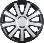 Leoplast Ratų gaubtas 1 vnt. Flash, juodas ir sidabrinis 15"