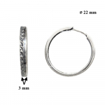 Sidabriniai auskarai rinkės - 2,11 - 22