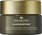 Origins Plantscription Wrinkle Correction Paakių kremas With Encapsulated Retinol drėkinamasis ir glotninamasis paakių kremas su retinoliu, 15 ml
