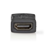 Nedis HDMI&trade; adapteris | HDMI&trade; lizdas | HDMI&trade; lizdas | Paauksuotas | Tiesus | PVC | Antracitas | 1 vnt | Pakuotė su peržiūros langeliu
