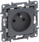 Legrand Niloe Selection Socket 2p+su 16A 250V (be sklendės, varžtų gnybtų) plieno 762340