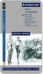 Staedtler Lumograph 8B-2H eskizų pie&scaron;tukai