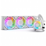 Ek Water Blocks EK Vanduo Blocks EK Vanduo Blocks EK-Nucleus AIO CR360 Lux D-RGB universalus skysčio au&scaron;intuvas - 360 mm, baltos spalvos