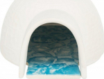 Trixie Igloo su au&scaron;alo plok&scaron;tės, pelėms / chromatai, balta, keramikos, 13x9x15c m