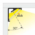 3m LED juostos profilis CABI12, baltas