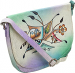 Inny Kita Graži liaudi&scaron;ka rankinė, rankomis dažyta, rankų darbo oda