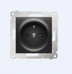 Kontakt-Simon SIMON54 lizdas 1 kartus su 16A IP20 antracitu - DGZ1Z.01 / 48