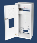 Karwasz RU-3 Z/O Ant pavir&scaron;iaus montuojama/po sienele skaitiklių spinta (universali) 1 metro, 3 fazių, 12 IP30 modulių RU-3 Z/O