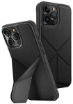 Apple iPhone 15 Pro Max UNIQ Transforma Magclick Charging dėklas telefonui juodos spalvos