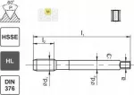 Fanar SIELAS M12 DIN-376B (6H) HSSE HL INOX
