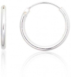 Sidabriniai auskarai &ndash;žiedai - 12 mm. - 0.4 g.