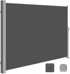 Songmics &Scaron;oninė markizė 200 x 350 cm, pilkos spalvos